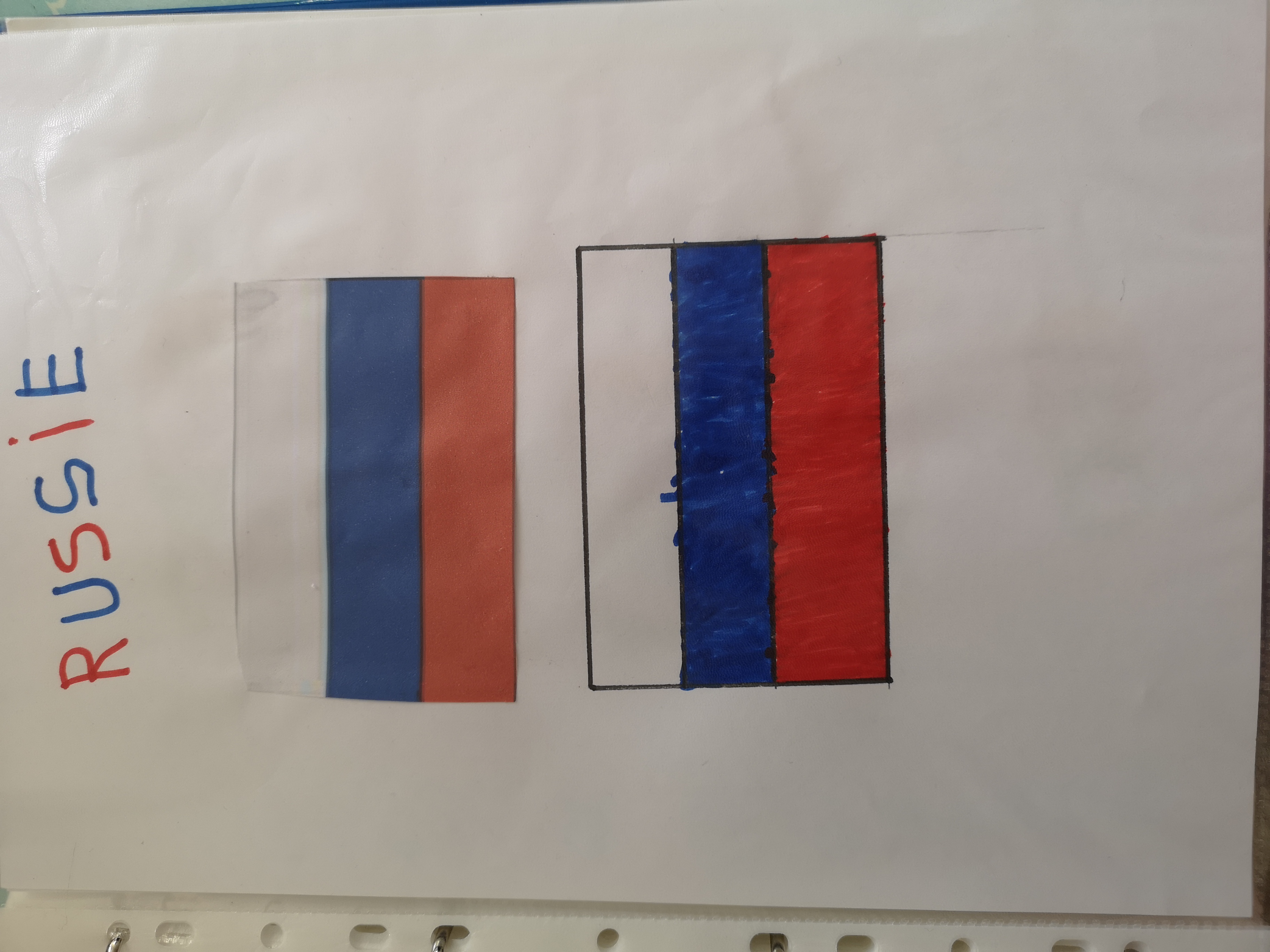 Les drapeaux russes de Lilia